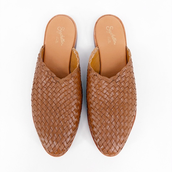 SEYCHELLES Places To Go Brown Woven Leather Mules 8 - Picture 5 of 12